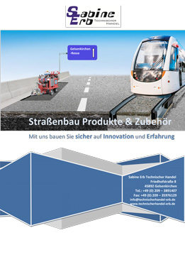 Katalog für Straßenbauprodukte und Zubehör